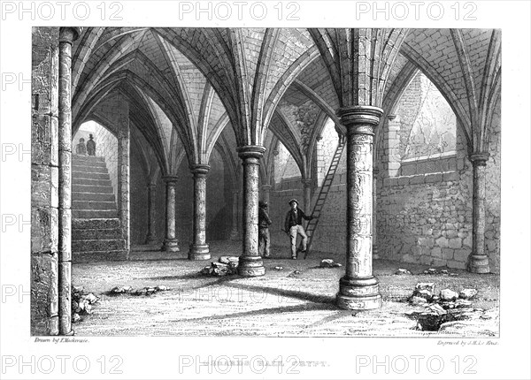 Gerard's Hall Crypt, Basing Lane, London, before its demolition