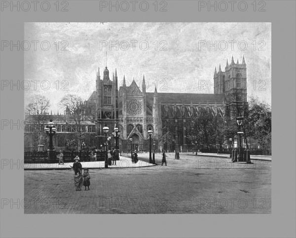 Westminster Abbey, London, c1900. Artist: FGO Stuart.