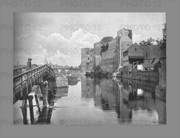 Newark Castle and Bridge, c1900. Artist: Frith & Co.