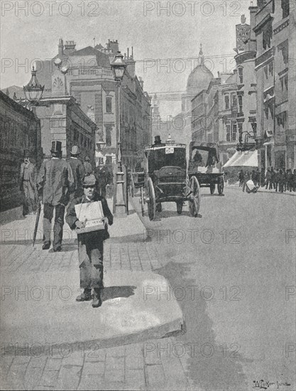 'Cannon Street', 1891. Artist: William Luker.