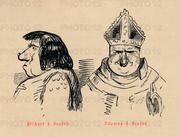 'Gilbert a Becket, Thomas a Becket', c1860, (c1860). Artist: John Leech.