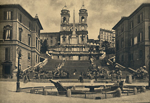 'Roma - Church of the Trinita dei Monti', 1910. Artist: Unknown.