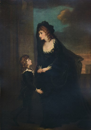 'Mrs. Siddons and Her Son in the Tragedy of Isabella, 1784, (1935). Artist: William Hamilton.