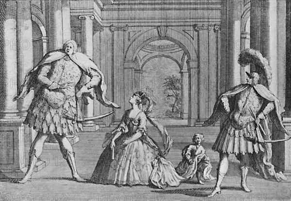 'Senesino on the Stage', 1725, (1904). Artist: Unknown.