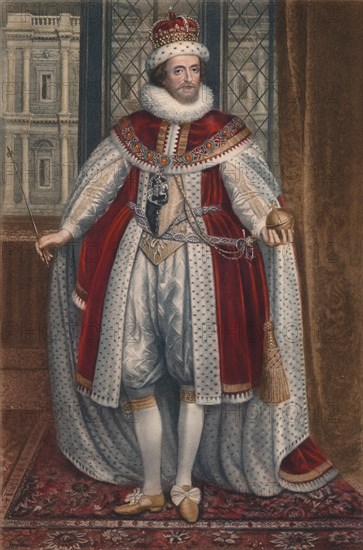 'King James I of England and VI. of Scotland', 1620, (1904). Artist: Paulus van Somer.