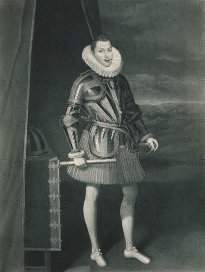 'Philip III in armoir', 1605, (1904). Artist: Juan Pantoja de la Cruz.