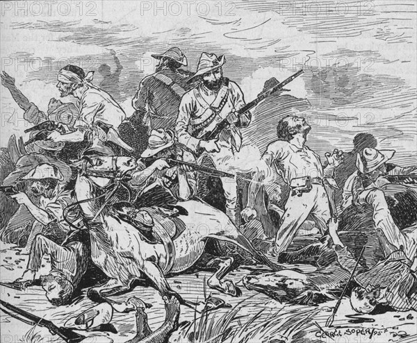 They Fought on Grimly, 1895, (1902). Artist: George Soper.