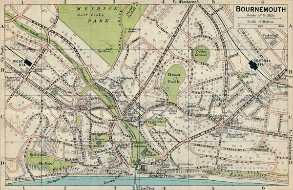 'Bournemouth', c20th Century. Artist: John Bartholomew.