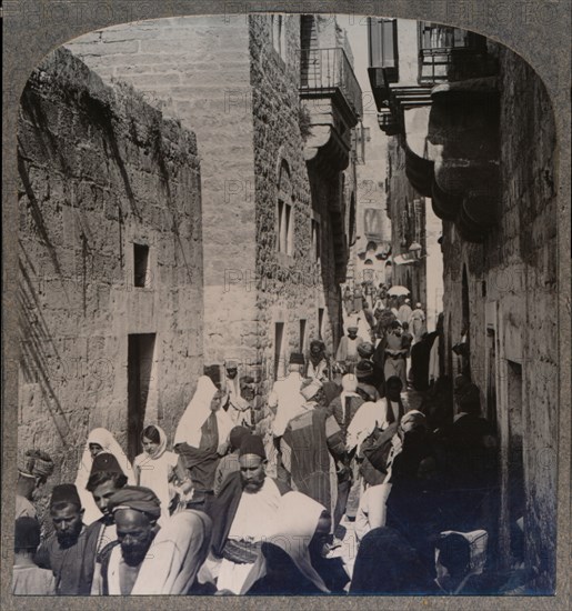 'A Street in Bethlehem', c1900. Artist: Unknown.