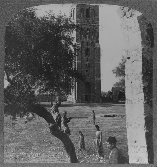 'The Tower at Ramleh, said to be the minaret of a large Mosque', c1900. Artist: Unknown.