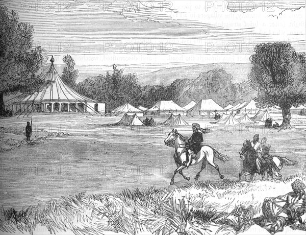 'Camp of Ameer Yakoub Khan, Gundamuk', c1880. Artist: Unknown.