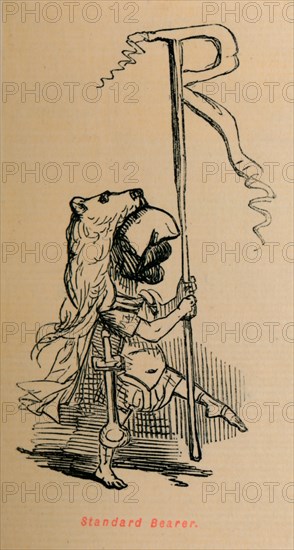 'Standard Bearer', 1852. Artist: John Leech.