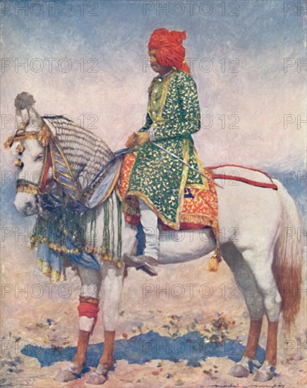 'A Performing Horse from the Alwar State', 1903. Artist: Mortimer L Menpes.