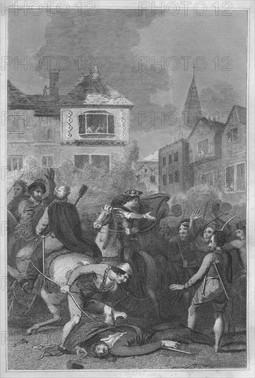 'The Death of Wat Tyler', 1838. Artist: Unknown.