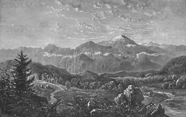 'Mount Washington and the White Hills', 1883. Artist: Unknown.