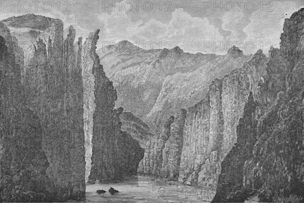 'Grand Cañon', 1883. Artist: G. Wyand.