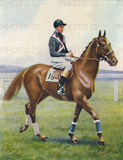 Battleship, Jockey: B. Hobbs', 1939. Artist: Unknown.