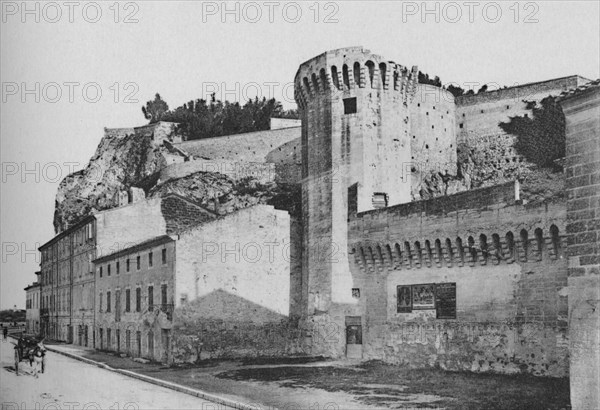 'Avignon. - The Rocks and Doms and the Ramparts', c1925. Artist: Unknown.