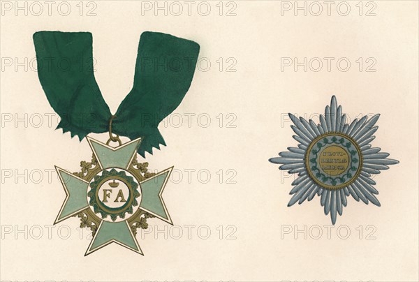 'The Saxon Order of the Crown', c19th century. Artist: Unknown.