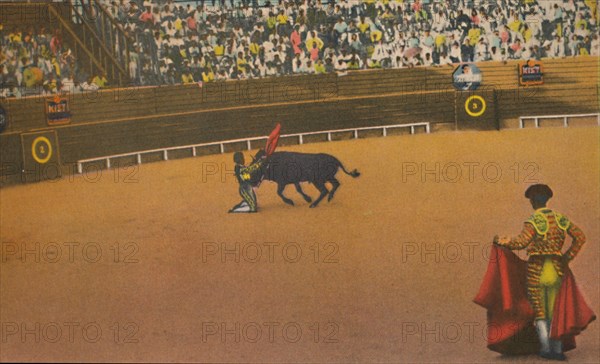 La Magdalena Bull Ring, Barranquilla', c1940s. Artist: Unknown.