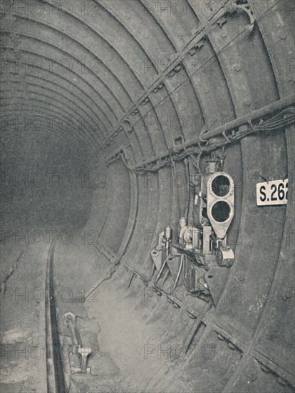 'Tunnel Signal and Automatic Train-Stop. London Underground Railways', 1926. Artist: Unknown.