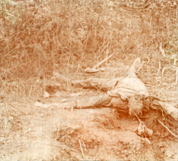 Dead body, Furnes, Flanders, Belgium, c1914-c1918. Artist: Unknown.