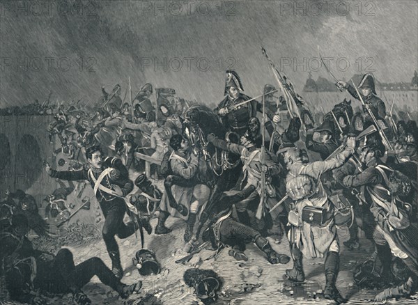 'Battle at Znaim, July 11, 1809', (1896).  Artist: M Haider.