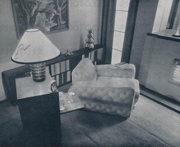 'A small room designed and furnished by Michael Dawn, Bedford, England', 1935. Artist: Unknown.