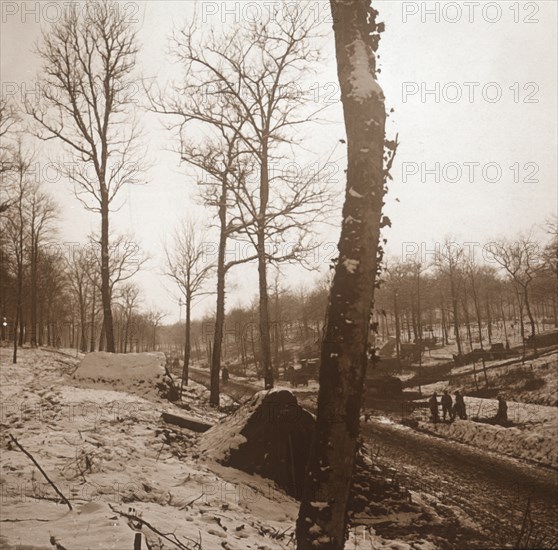 Winter, Genicourt, northern France, c1914-c1918. Artist: Unknown.