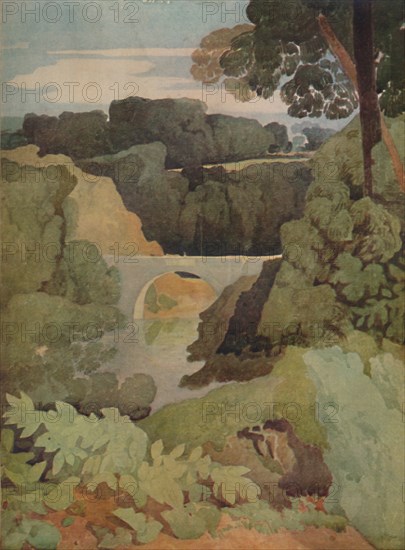 'New Bridge, Durham', 1923. Artist: John Sell Cotman.