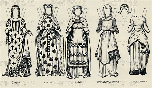 'The Gallery of British Costume: How The English Dressed in King John's Time', c1934. Artist: Unknown.