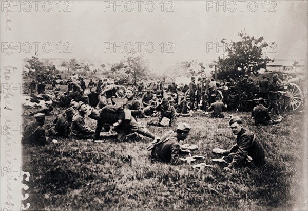 Bivouac of American troops, c1914-c1918. Artist: Unknown.