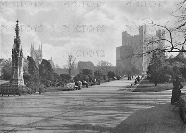 'Rochester Castle', c1896. Artist: Poulton & Co.