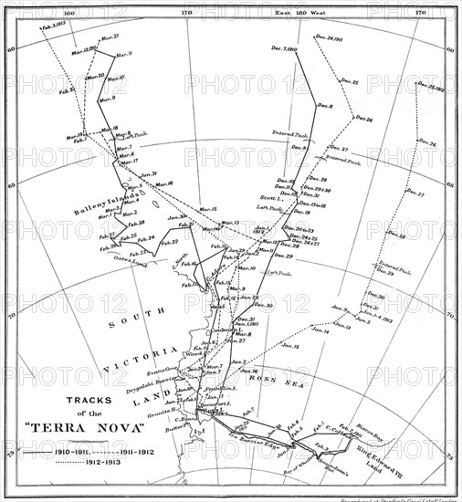 'Tracks of the Terra Nova', 1910-1913, (1913). Artist: Unknown.