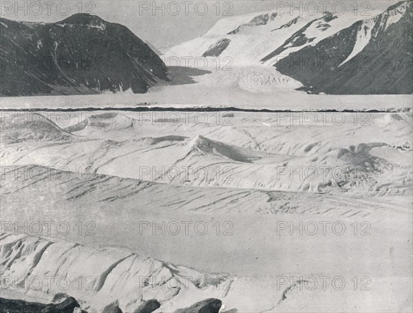 'Crevassed Ice at Entrance to Priestley Glacier', c1911, (1913). Artist ...