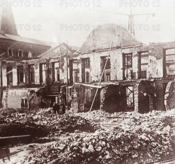 Ruins, Louvain, Belgium, c1914-c1918. Artist: Unknown.