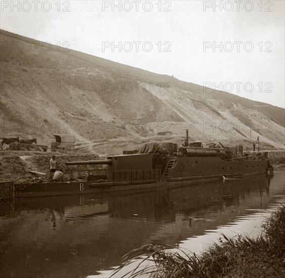 Gunboat, Genicourt, northern France, c1914-c1918. Artist: Unknown.