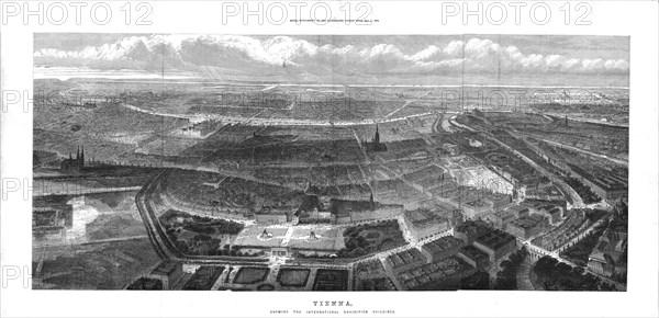 'Vienna, Showing the International Exhibition Buildings', 1873. Artist: T Sulman.