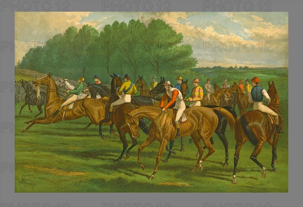 'A False Start - Derby', 1883.  Creator: John Sturgess.