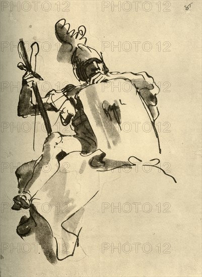 'Mars', 1757, (1928). Artist: Giovanni Battista Tiepolo.