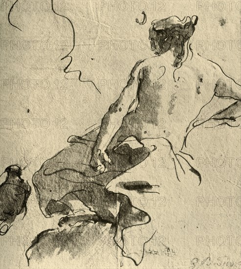 'Diana', 1757, (1928). Artist: Giovanni Battista Tiepolo.