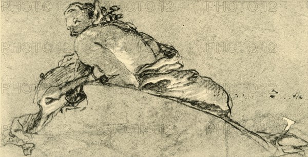 'Female Faun', c1761, (1928). Artist: Giovanni Battista Tiepolo.