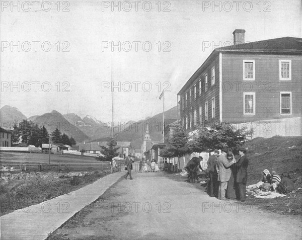 A street in Sitka, Alaska, USA, c1900.  Creator: Unknown.