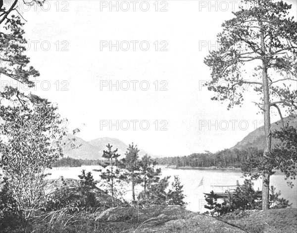 Shelving Rock Mountain, Lake George, New York State, USA, c1900.  Creator: Unknown.