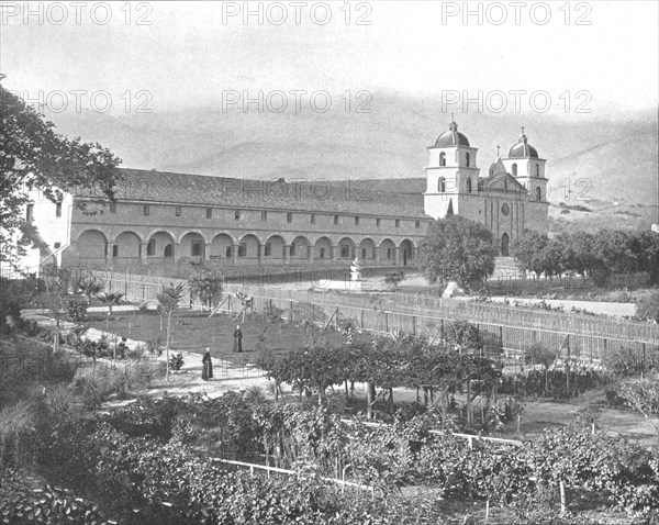 Santa Barbara Mission, California, USA, c1900. Creator: Unknown.