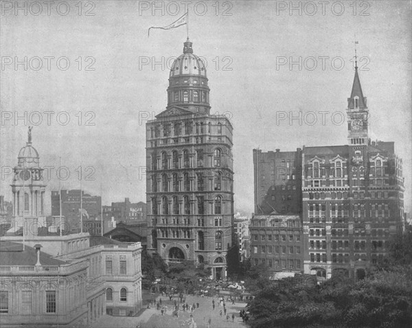 Printing House Square, New York, USA, c1900.  Creator: Unknown.