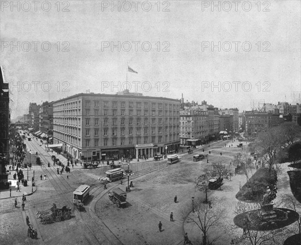 Fifth Avenue and Madison Square, New York, USA, c1900.  Creator: Unknown.