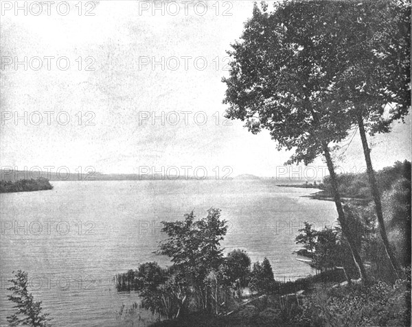 Saratoga Lake, Saratoga, New York State, USA, c1900.  Creator: Unknown.