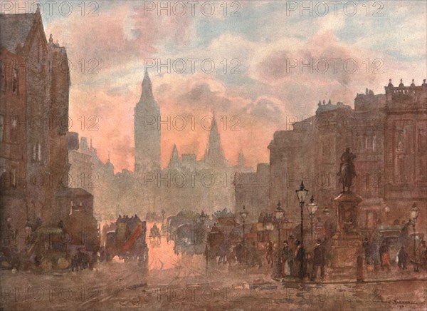 'Whitehall from Charing Cross', c1899, (c1900).  Creator: Unknown.