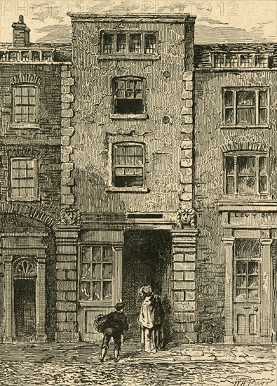 'House Said to Have Been Occupied by Dryden in Fetter Lane', 1897. Creator: Unknown.